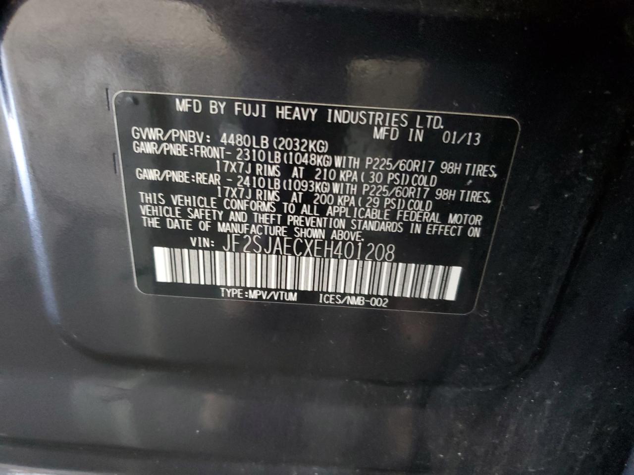 SUBARU FORESTER 2.5I PREMIUM