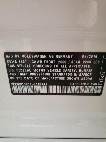 2016 VOLKSWAGEN CC BASE #3302013072
