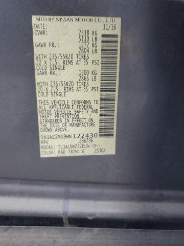 2017 NISSAN MURANO S #3296297453