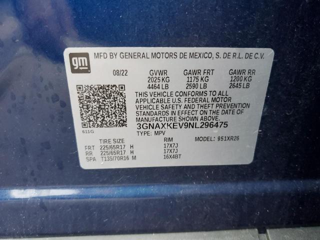 2022 CHEVROLET EQUINOX LT #3291199972