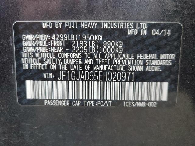 2014 SUBARU IMPREZA PR - JF1GJAD65EH020971