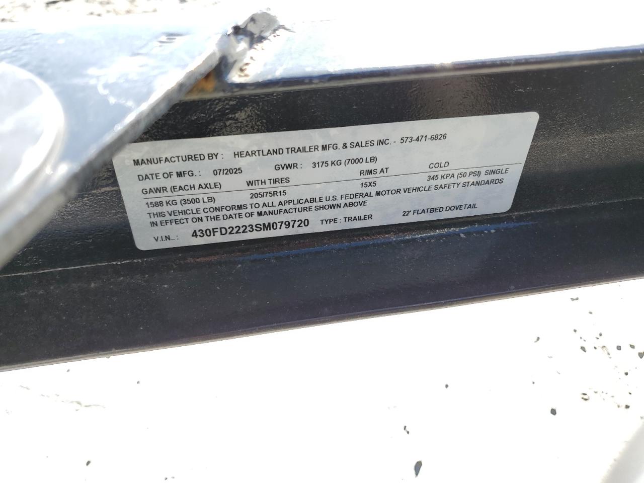 Lot #3279747960 2025 OTHER HARTLAND