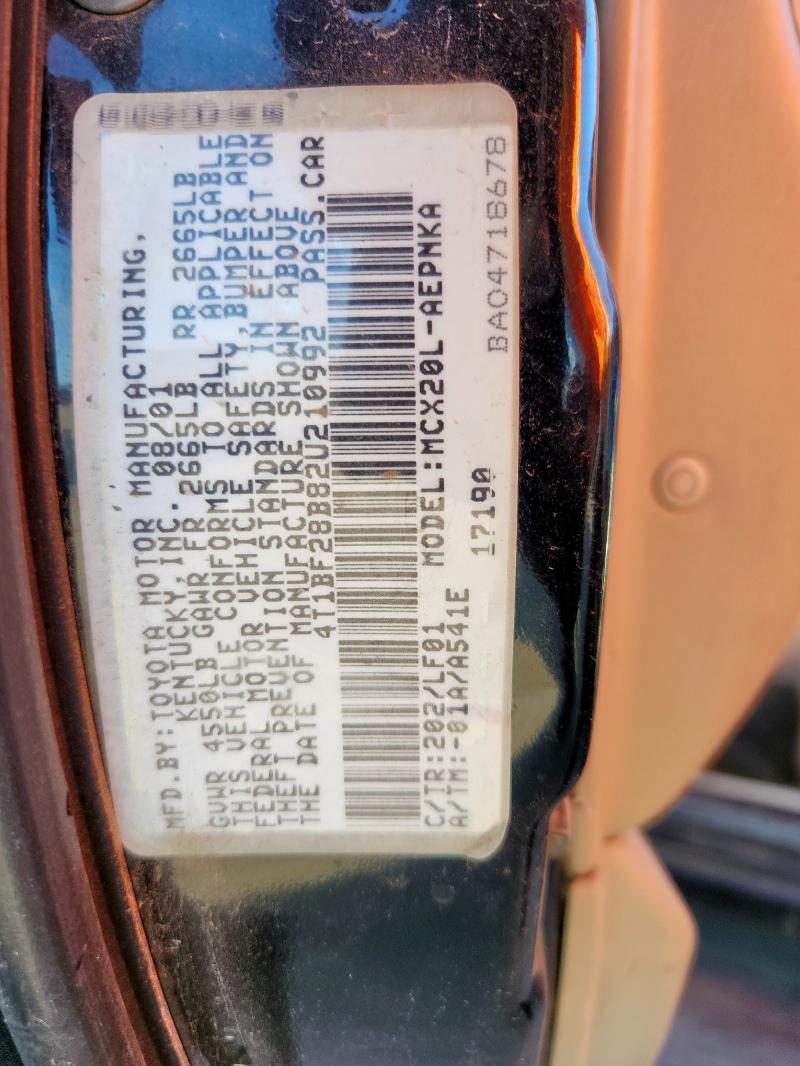 2002 TOYOTA AVALON XL #3303868707