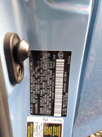 2012 TOYOTA CAMRY BASE #3304550462