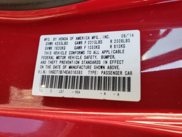 2014 HONDA ACCORD EX #3287655019