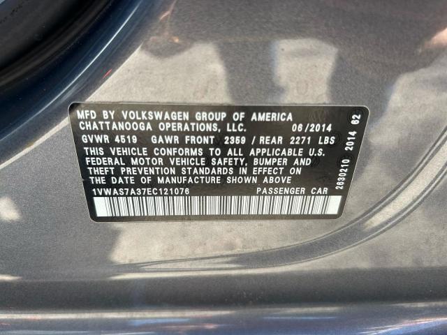 2014 VOLKSWAGEN PASSAT S #3287314003