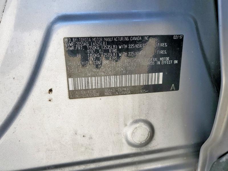 2017 TOYOTA RAV4 XLE #3285758662