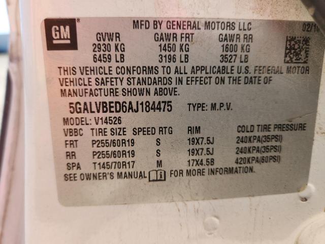 2010 BUICK ENCLAVE CX #3285738650