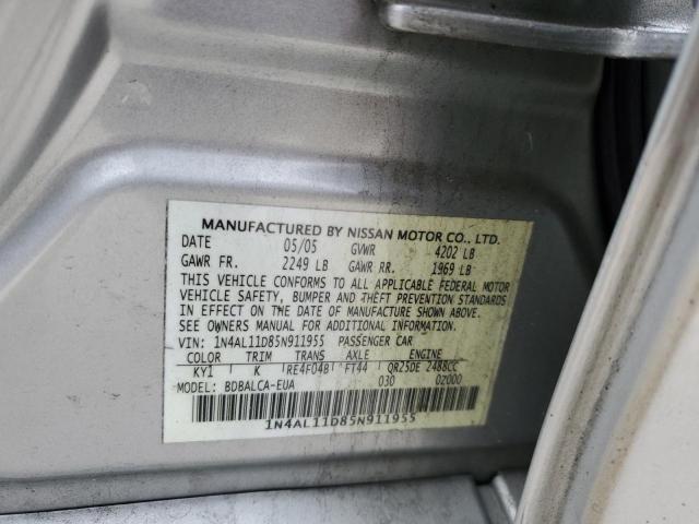 2005 NISSAN ALTIMA S #3292301296