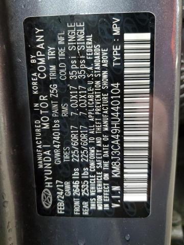 2017 HYUNDAI TUCSON LIM - KM8J3CA49HU440104