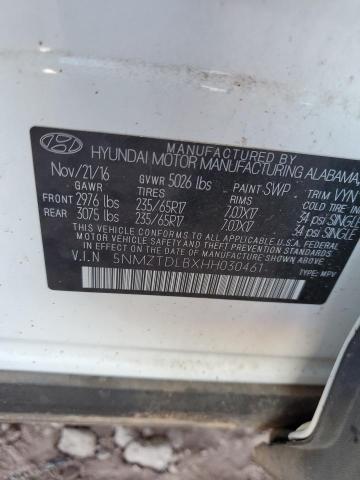 2017 HYUNDAI SANTA FE S - 5NMZTDLBXHH030461