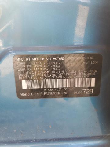 2015 MITSUBISHI MIRAGE ES ML32A4HJ2FH002095