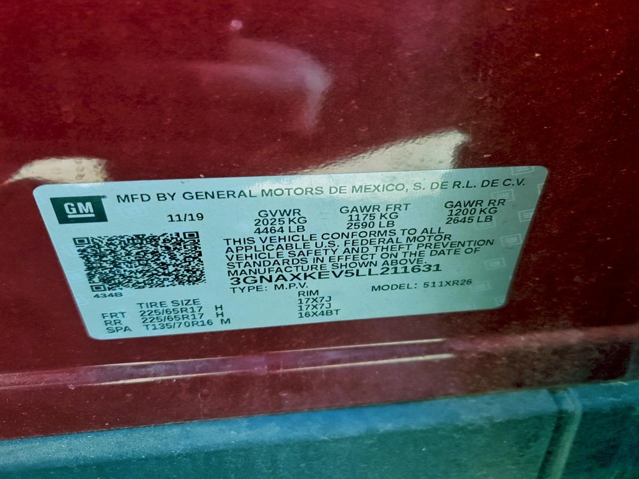 CHEVROLET EQUINOX LT