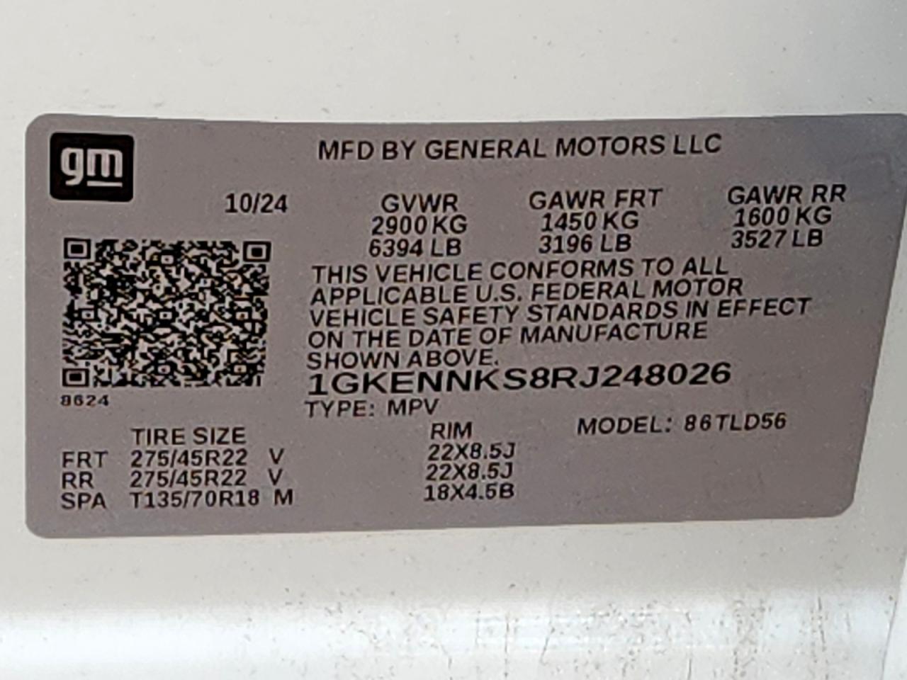 Lot #3291482015 2024 GMC ACADIA UPL