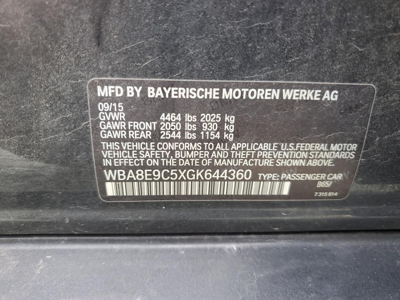 BMW 3 SERIES I SULEV