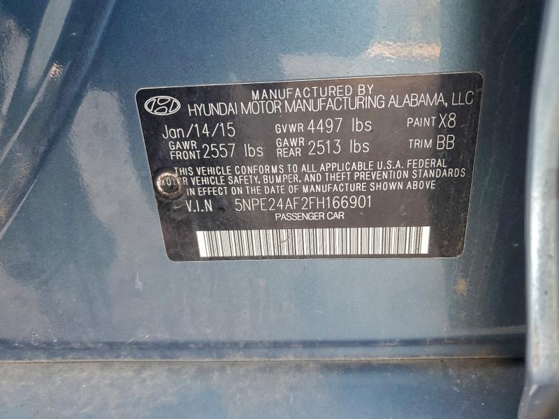 2015 HYUNDAI SONATA SE #3305390301