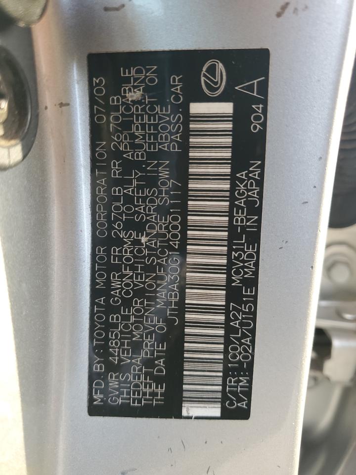 Lot #3291322177 2004 LEXUS ES 330