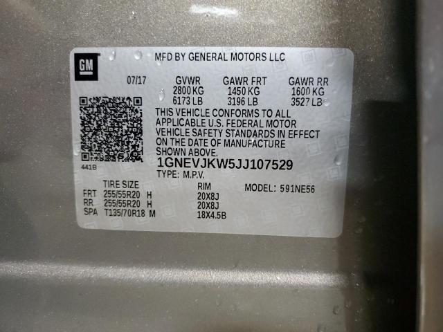 2018 CHEVROLET TRAVERSE P #3292468728