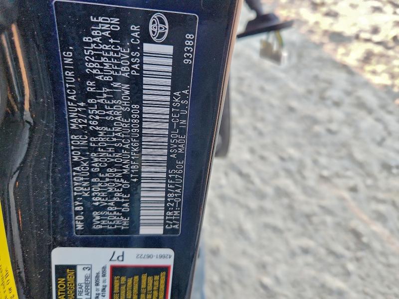 2015 TOYOTA CAMRY LE #3312724290