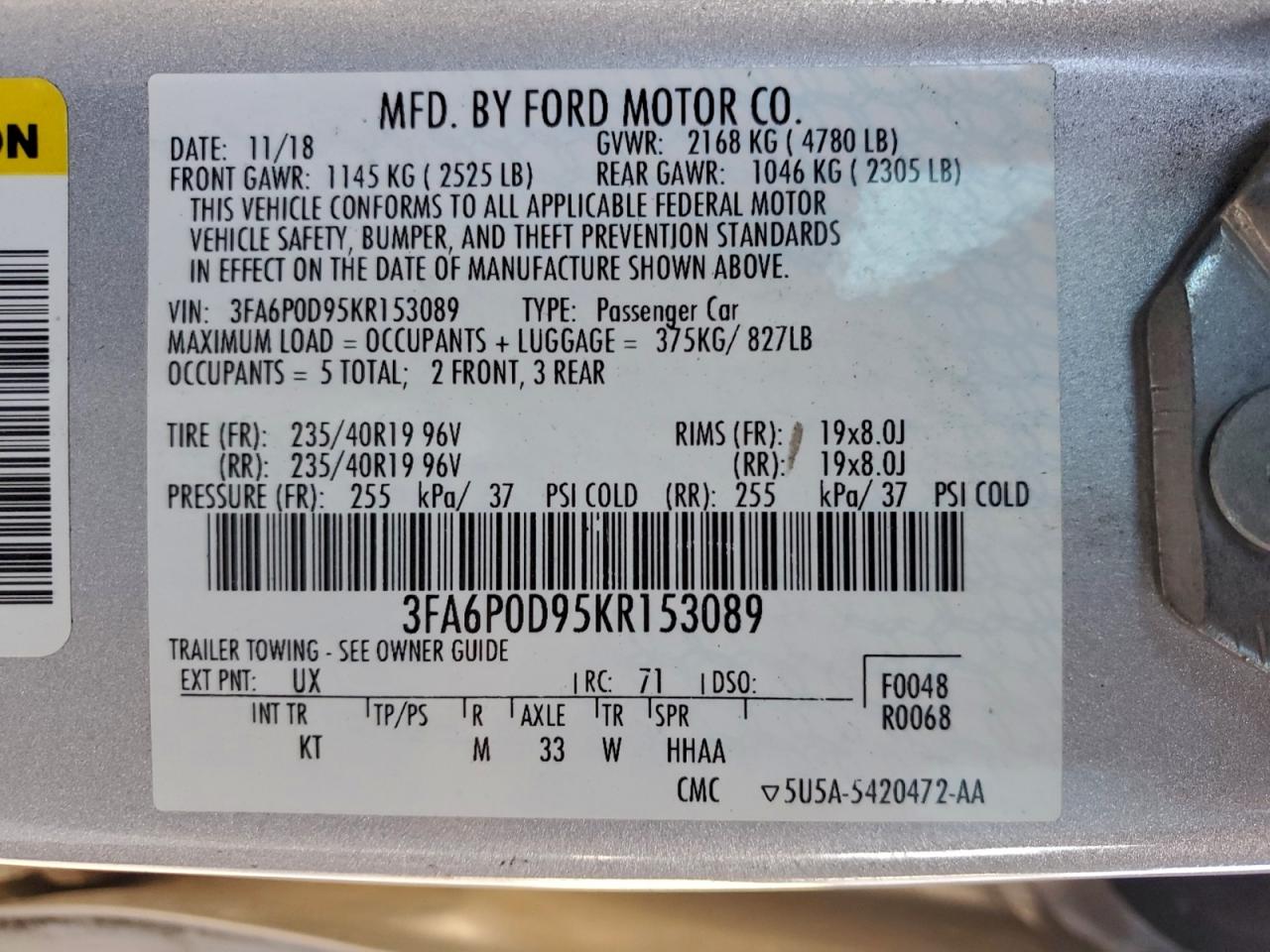 FORD FUSION TITANIUM