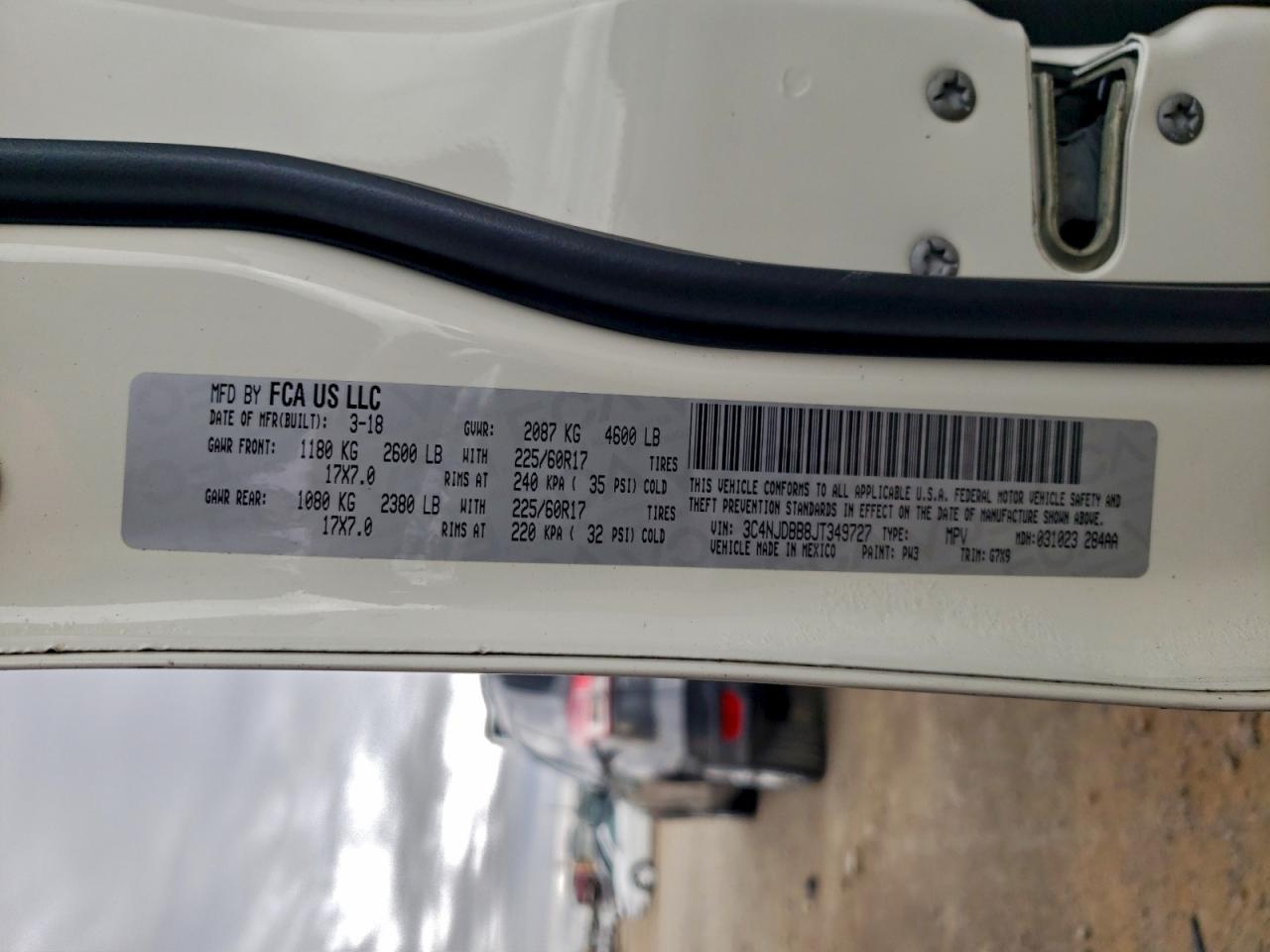 Lot #3301792329 2018 JEEP COMPASS LA