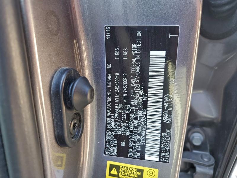 2017 TOYOTA HIGHLANDER #3297069492