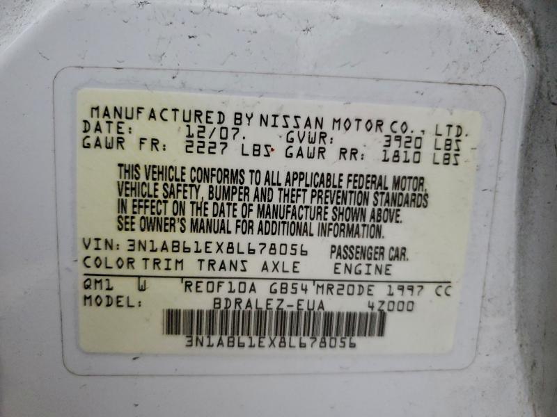 2008 NISSAN SENTRA 2.0 #3297228416