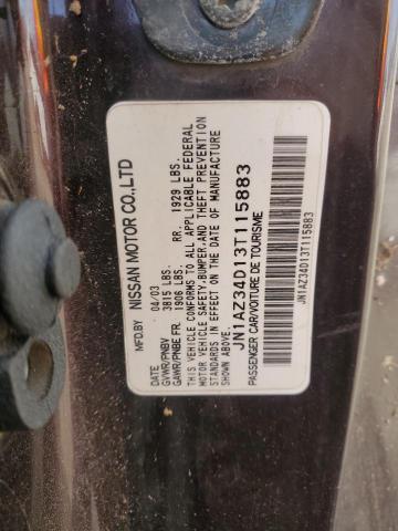 2003 NISSAN 350Z COUPE #3291164963