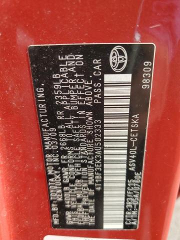 2010 TOYOTA CAMRY BASE #3297894812