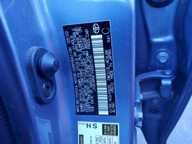 2022 TOYOTA COROLLA LE - JTDEAMDE1N3007576