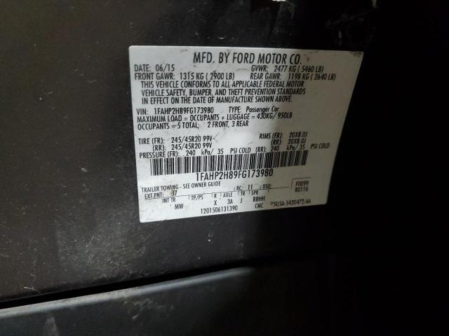 2015 FORD TAURUS SEL #3287631028