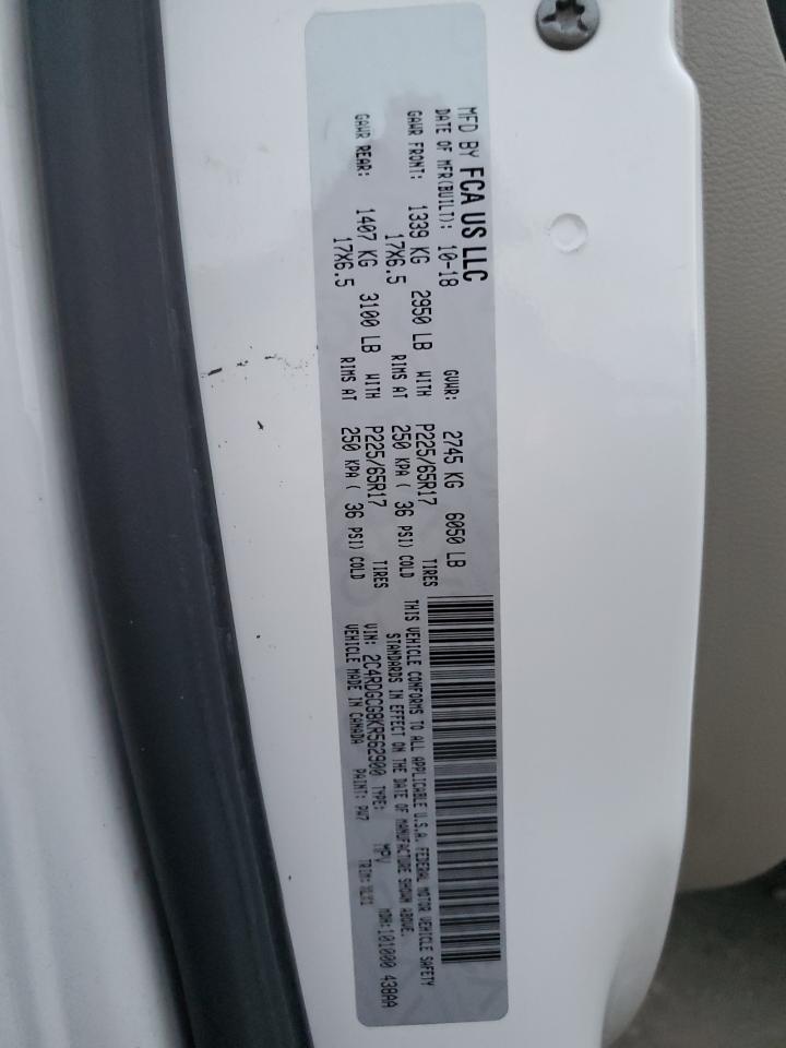 Lot #3301716396 2019 DODGE GRAND CARA