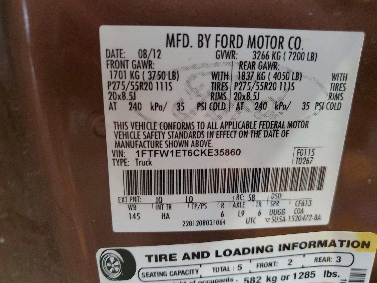 FORD F-150 SUPERCREW