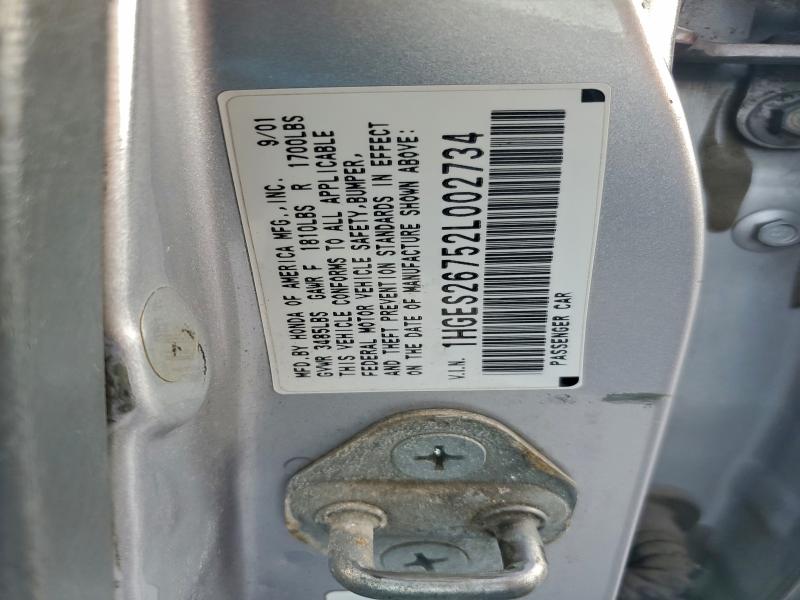 2002 HONDA CIVIC EX #3296990836