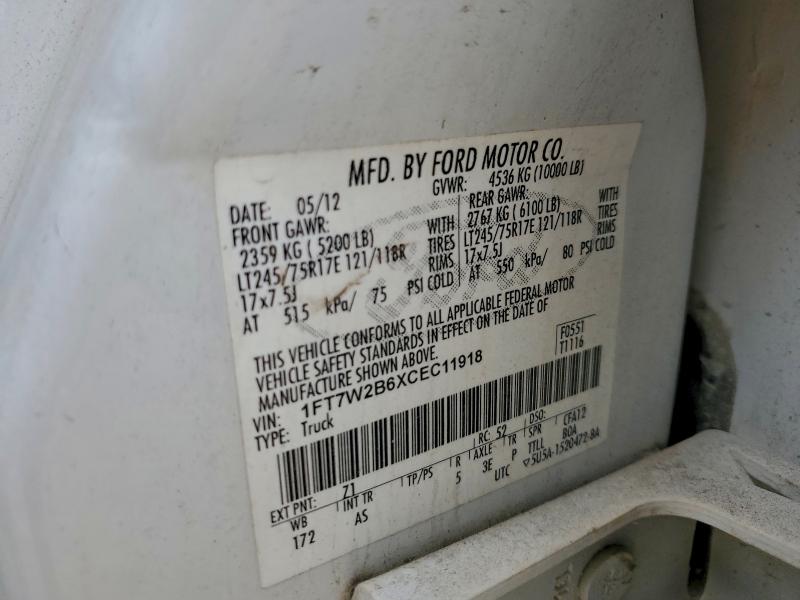 2012 FORD F250 SUPER #3297147576