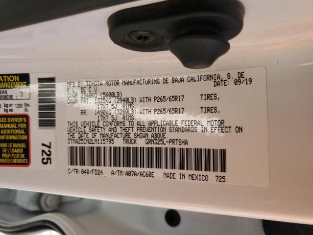 2020 TOYOTA TACOMA DOU #3292655601