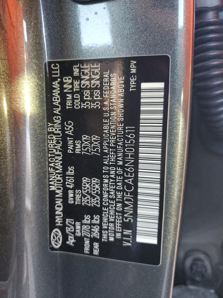 Lot #3302843926 2022 HYUNDAI TUCSON SEL