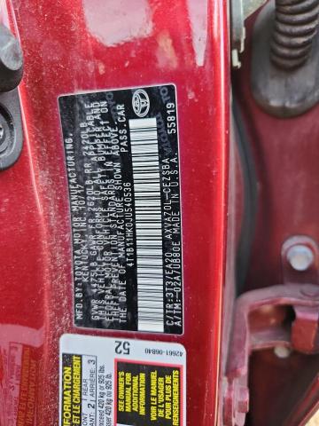 2018 TOYOTA CAMRY L #3287644014