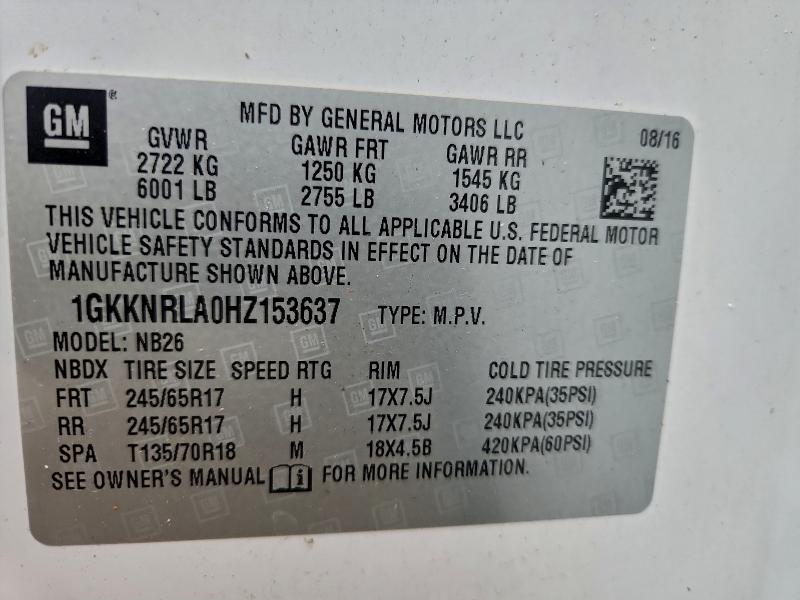 2017 GMC ACADIA SLE #3305415300