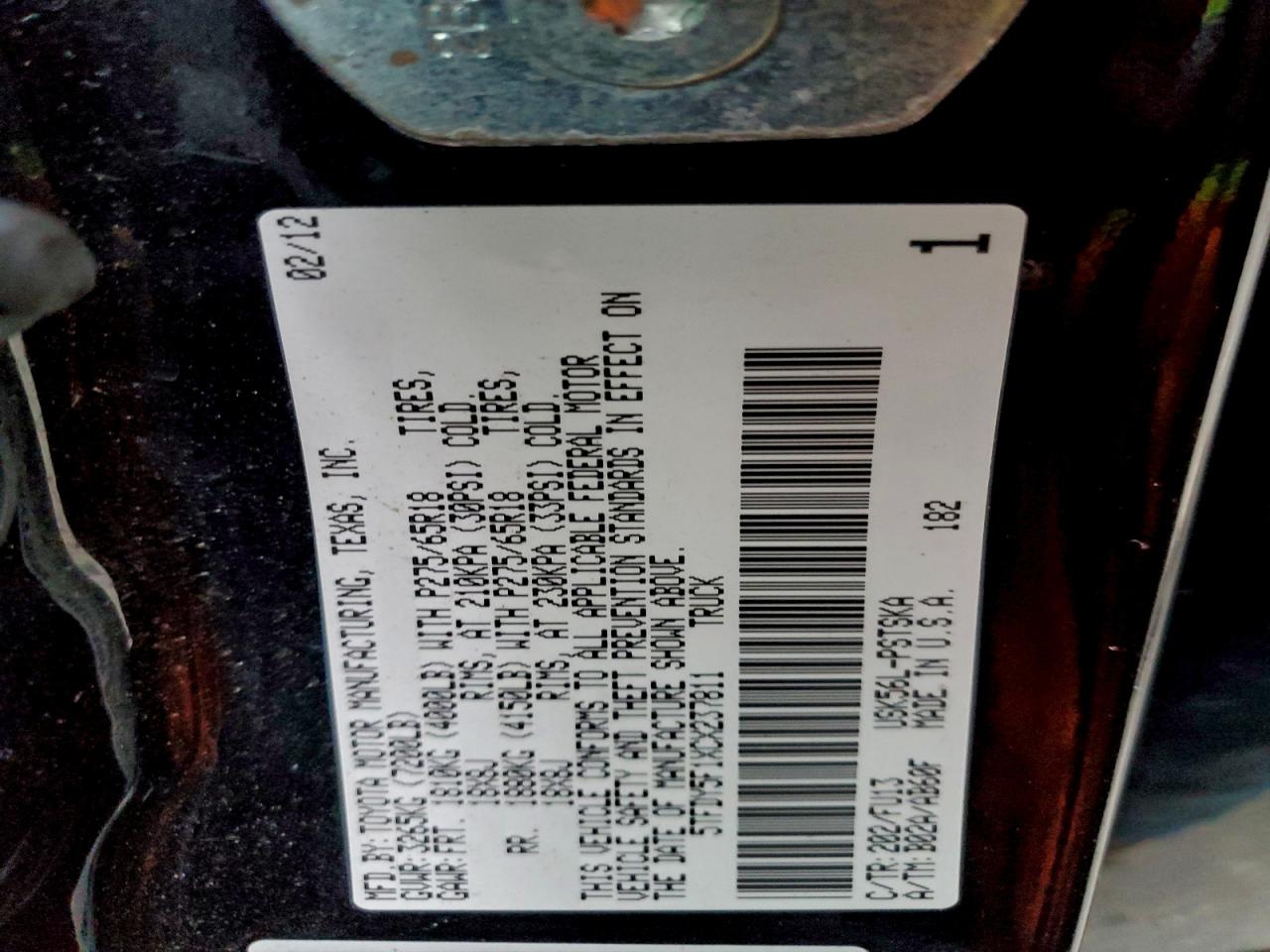 TOYOTA TUNDRA CREWMAX SR5