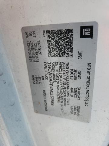 2021 CHEVROLET EXPRESS G2 #3291220975