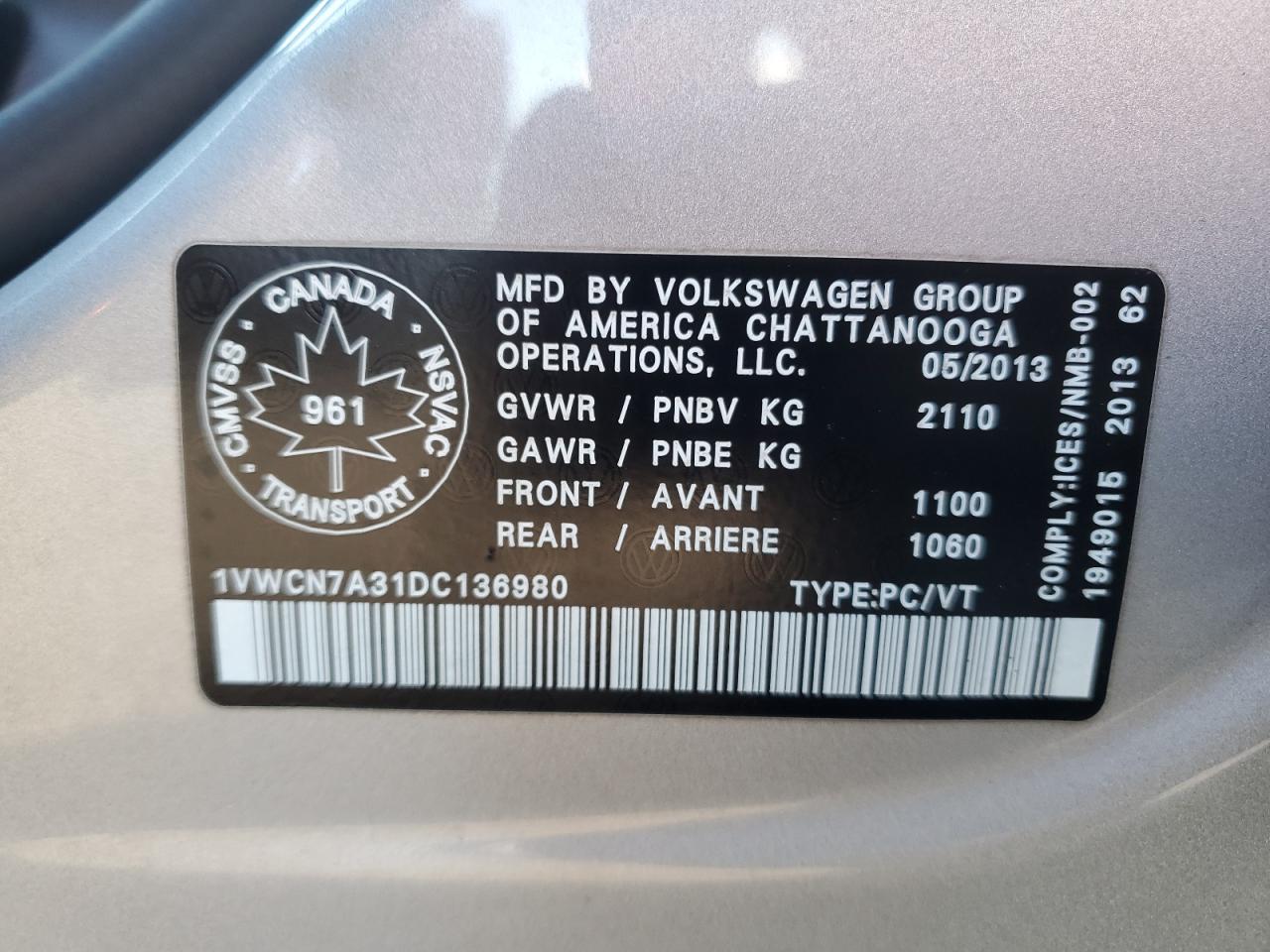 VOLKSWAGEN PASSAT SEL