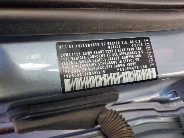 2019 VOLKSWAGEN BEETLE S #3304064485