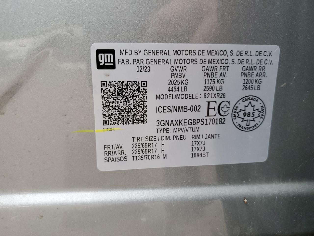 CHEVROLET EQUINOX LT