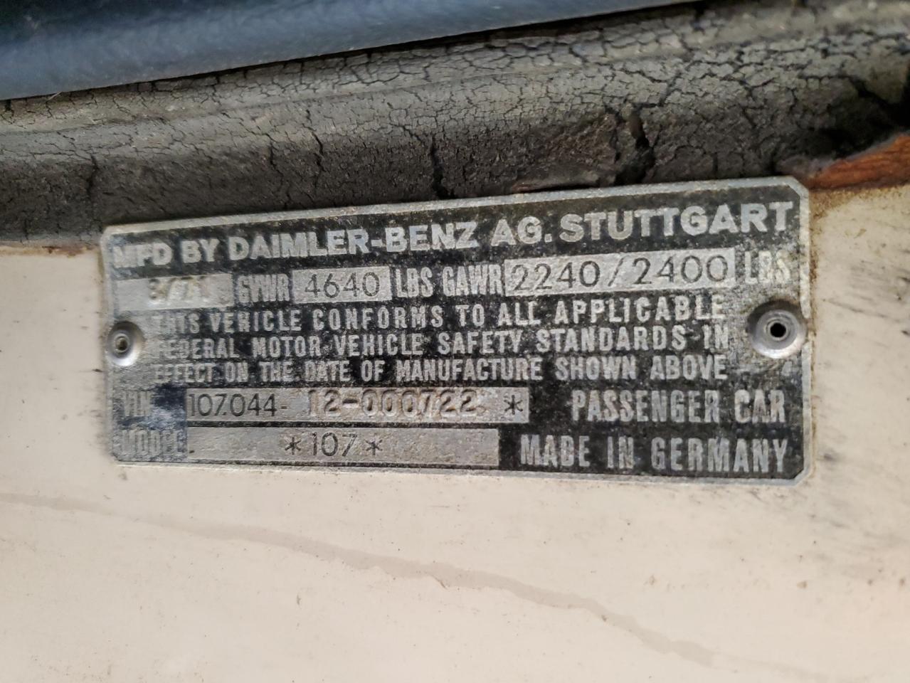 Lot #3311480253 1972 MERCEDES-BENZ 350SL