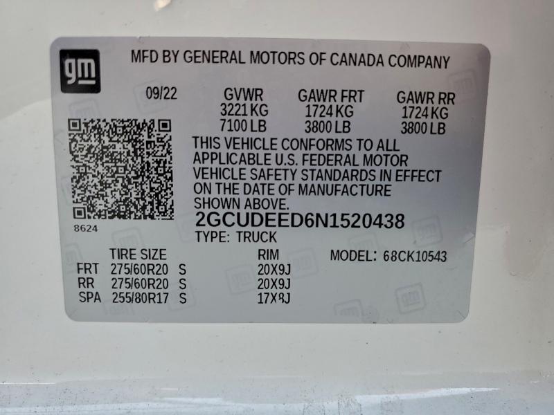 2022 CHEVROLET SILVERADO #3296953911