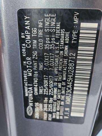 2017 HYUNDAI TUCSON LIM - KM8J3CA45HU288712