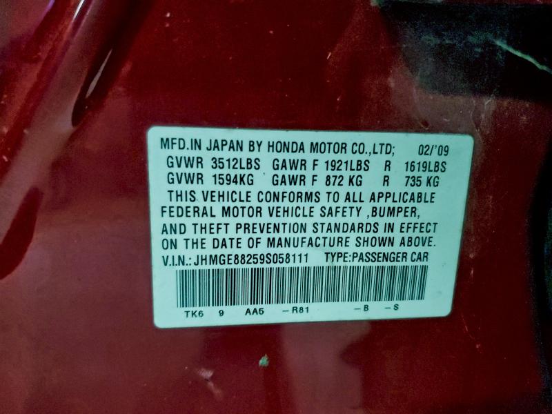 2009 HONDA FIT #3296355140