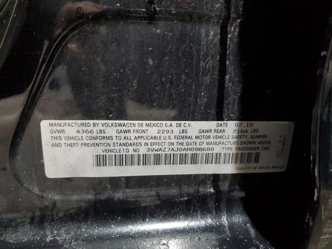 VOLKSWAGEN JETTA LIMITED