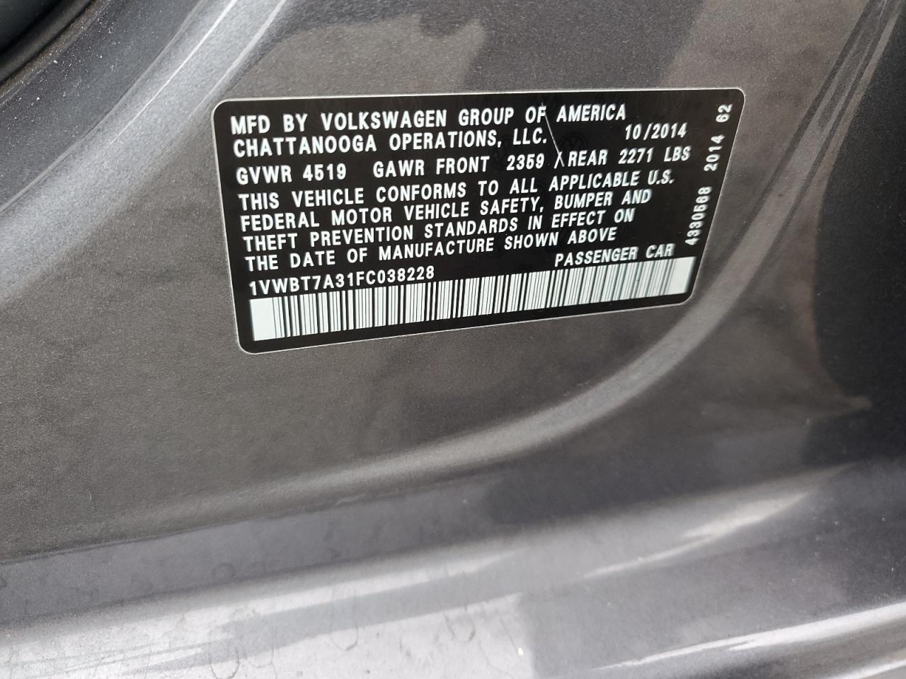 VOLKSWAGEN PASSAT SE